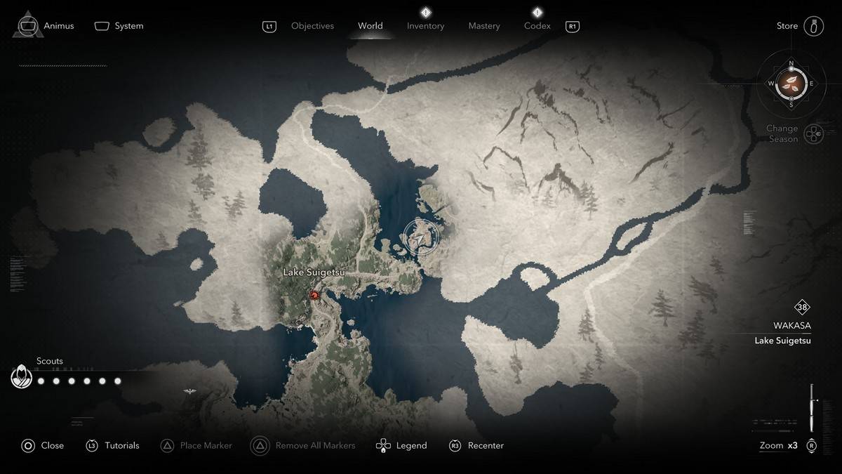 Легендарное местоположение Sumi-E в Assassin's Creed Shadows.