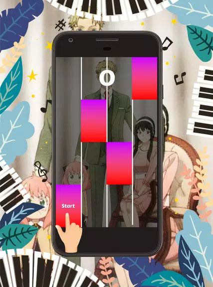 Piano Tiles Anime Spy X Family স্ক্রিনশট 1
