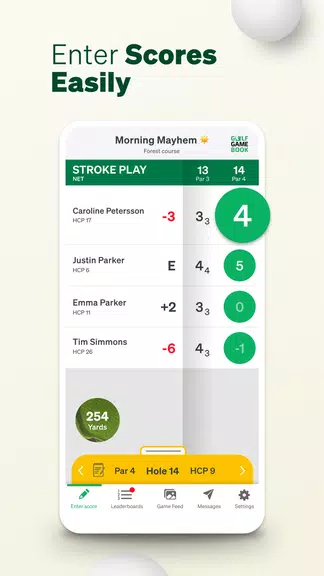 Schermata Golf GameBook Scorecard & GPS 2