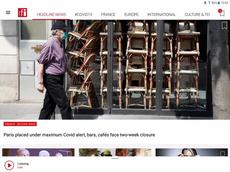 RFI - L'actualité mondiale 螢幕截圖 3