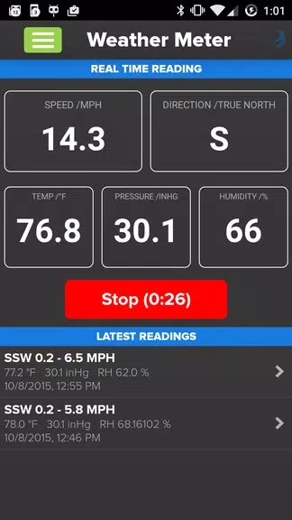 Wind & Weather Meter Schermafbeelding 0