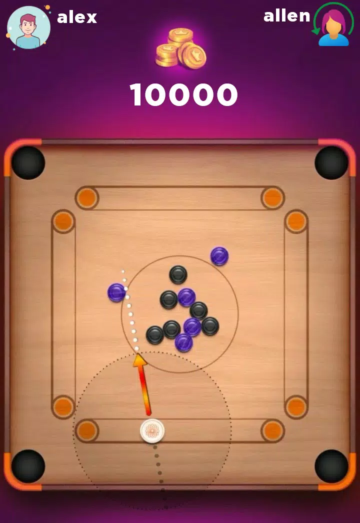 Carrom Board 3D Pool 2023 スクリーンショット 1