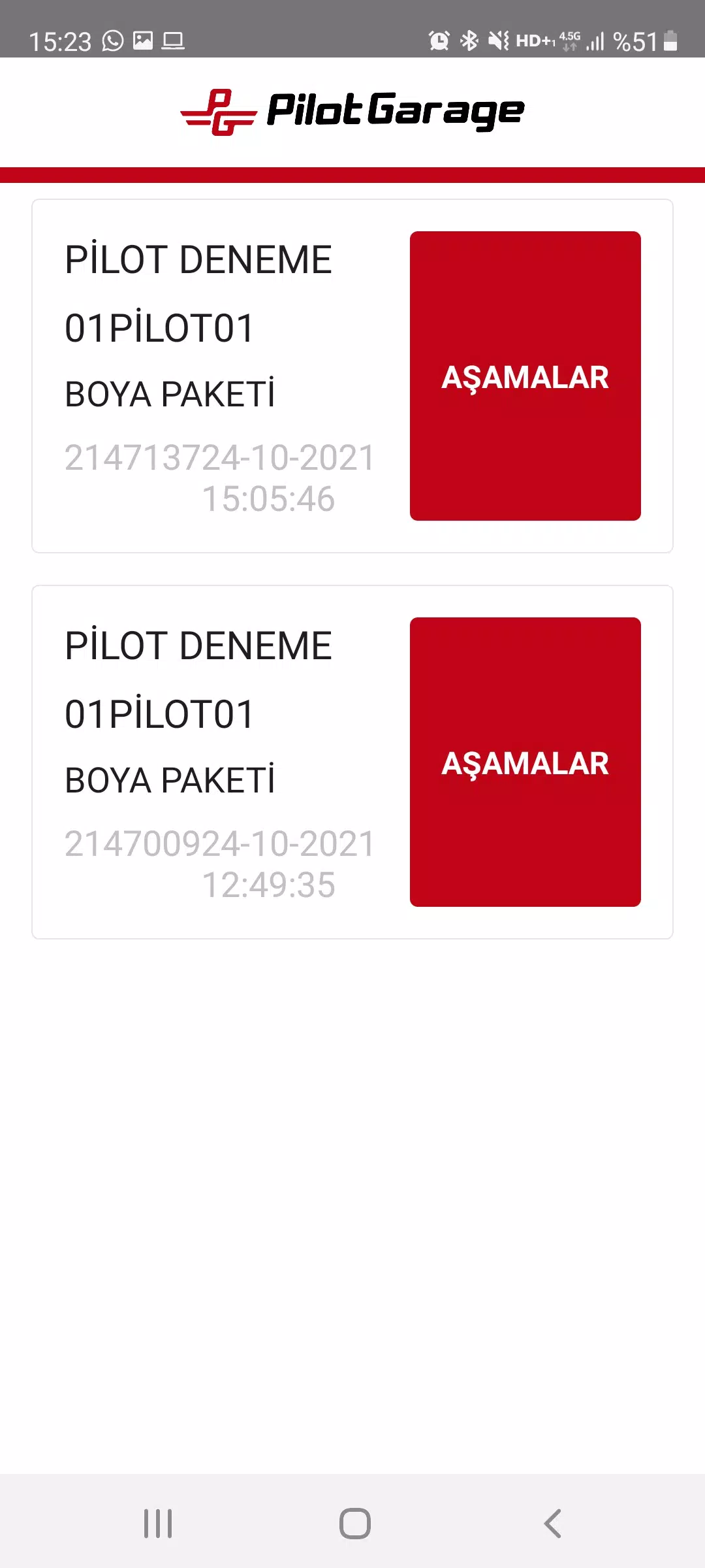 Pilotgarage Usta Uygulaması 螢幕截圖 1