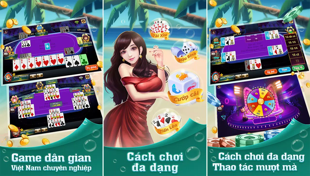 4Play - Tiến Lên Miền Nam Online Captura de pantalla 1
