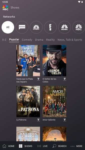 The NBC App - Stream TV Shows 螢幕截圖 0