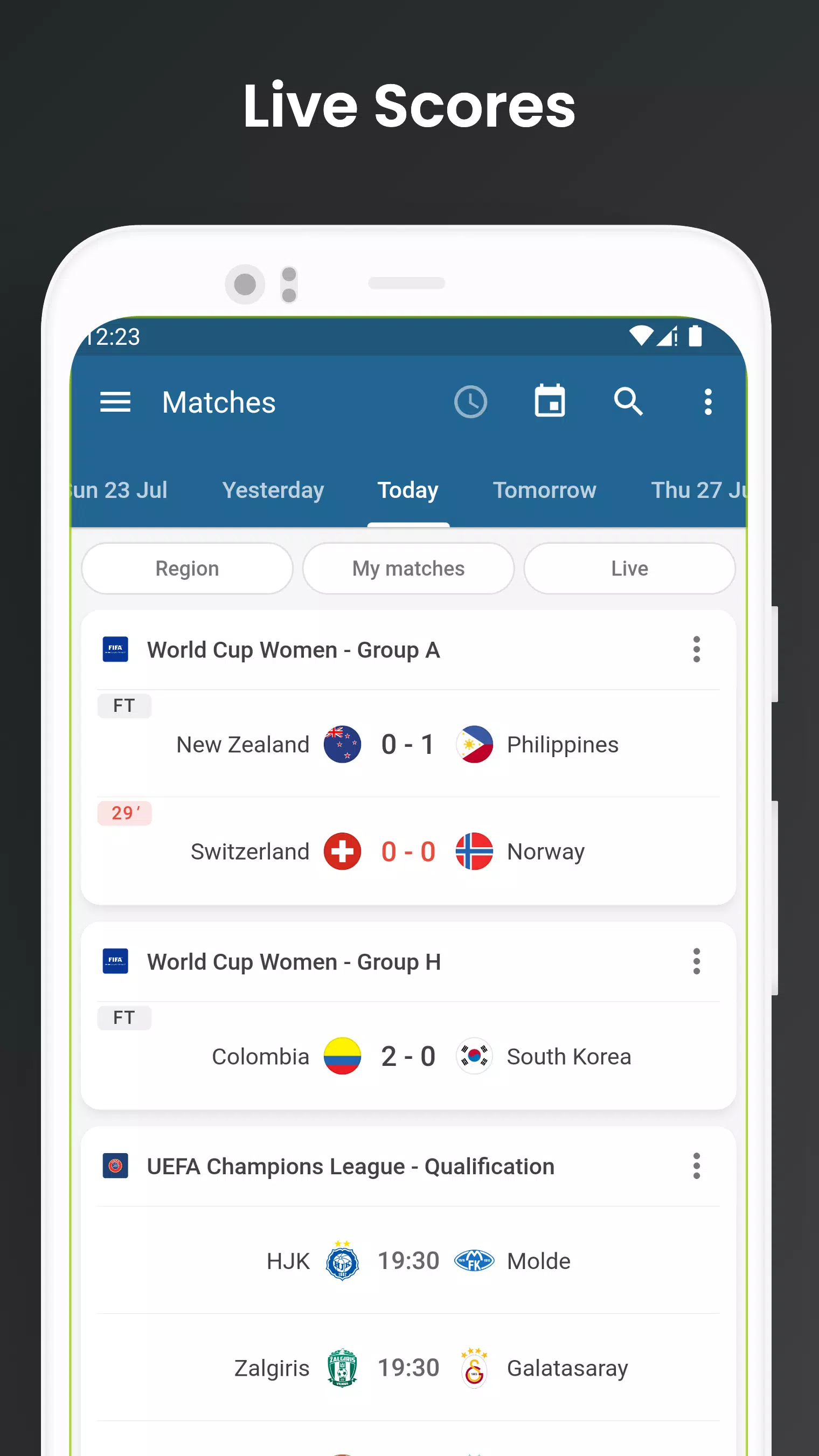 Footba11 - Soccer Live Scores Captura de pantalla 0