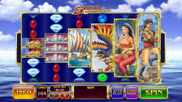 SINBAD'S GOLDEN VOYAGE (FREE CASINO SIMULATOR) Captura de tela 1