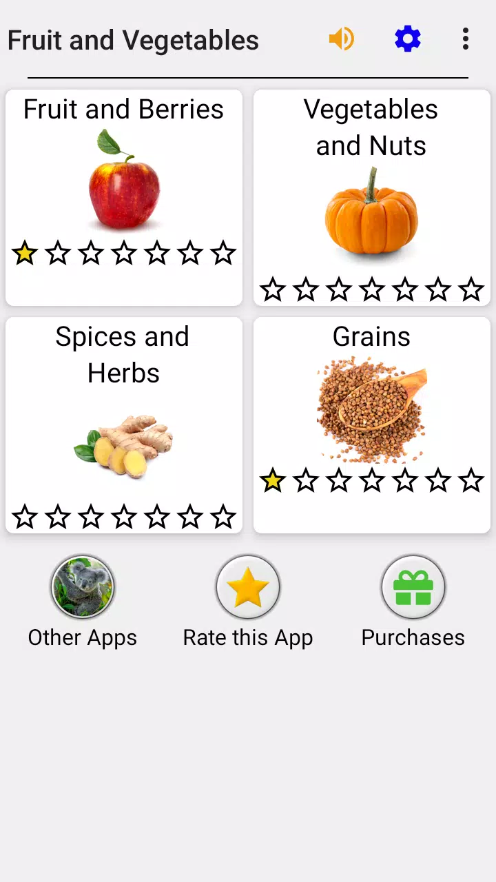 Fruit and Vegetables 螢幕截圖 2