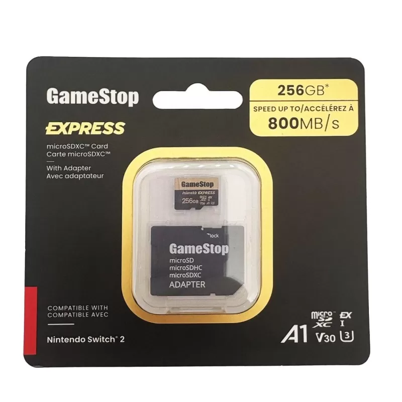 GameStop은 스위치 2 런칭 용 마이크로드 익스프레스 카드를 선주합니다
