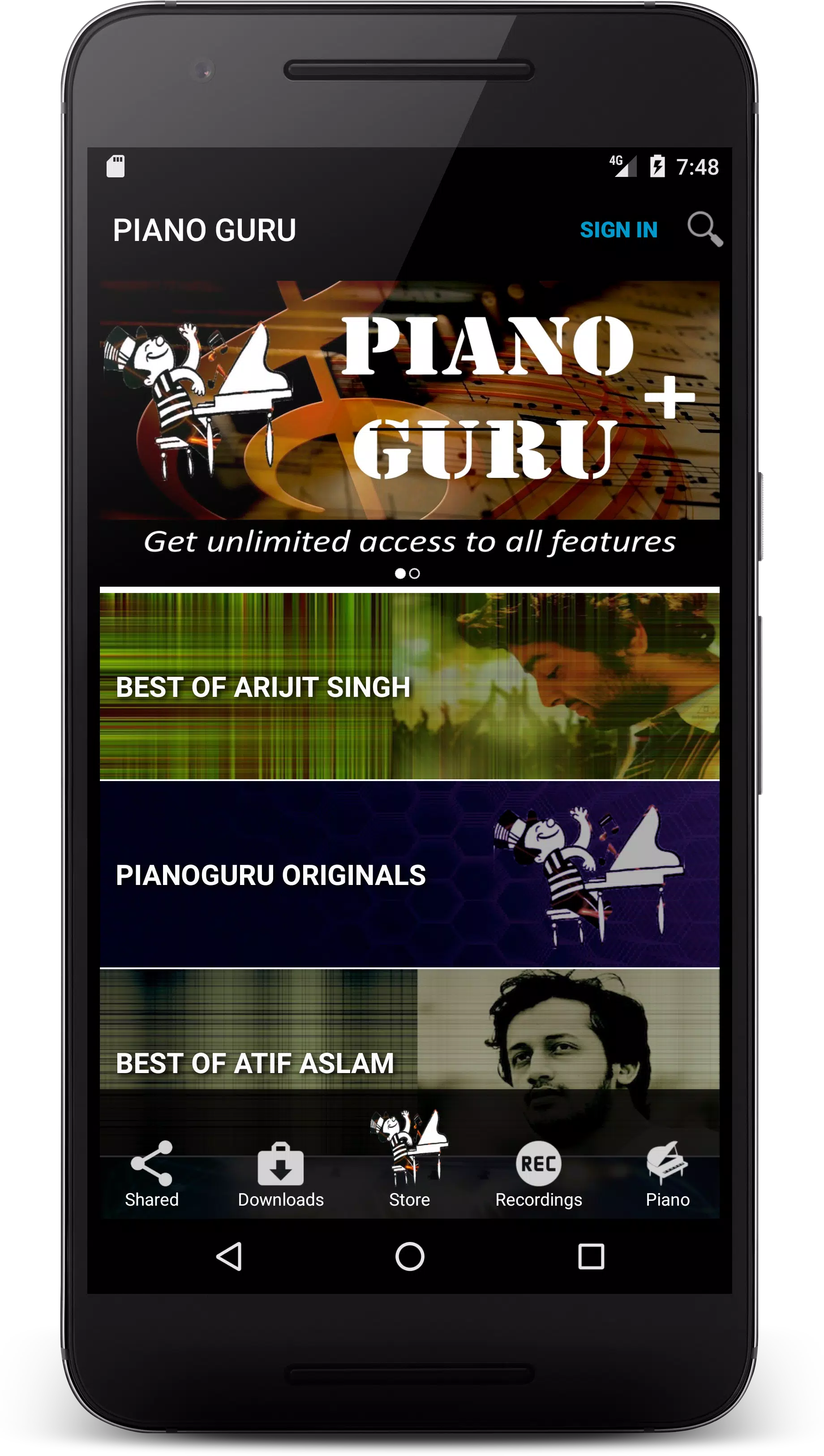 PianoGuru : Learn Indian Songs Capture d'écran 1