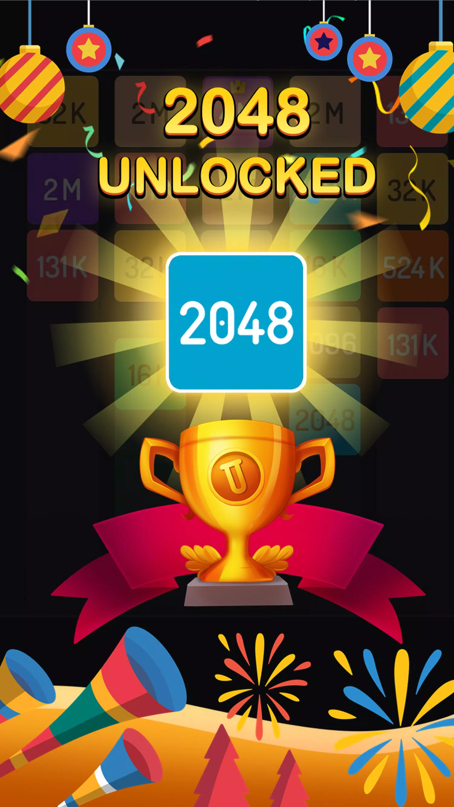 2048 Merge Games - M2 Blocks 스크린샷 1