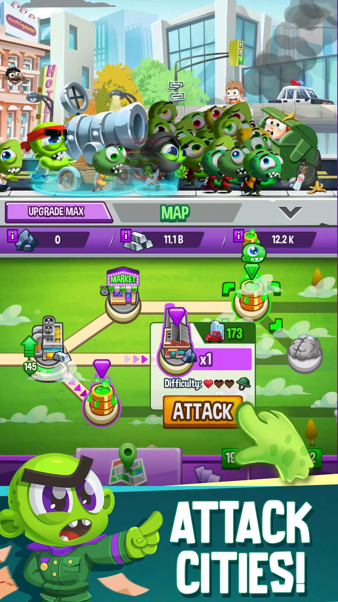 Idle Rush : Zombie Tsunami Captura de tela 2