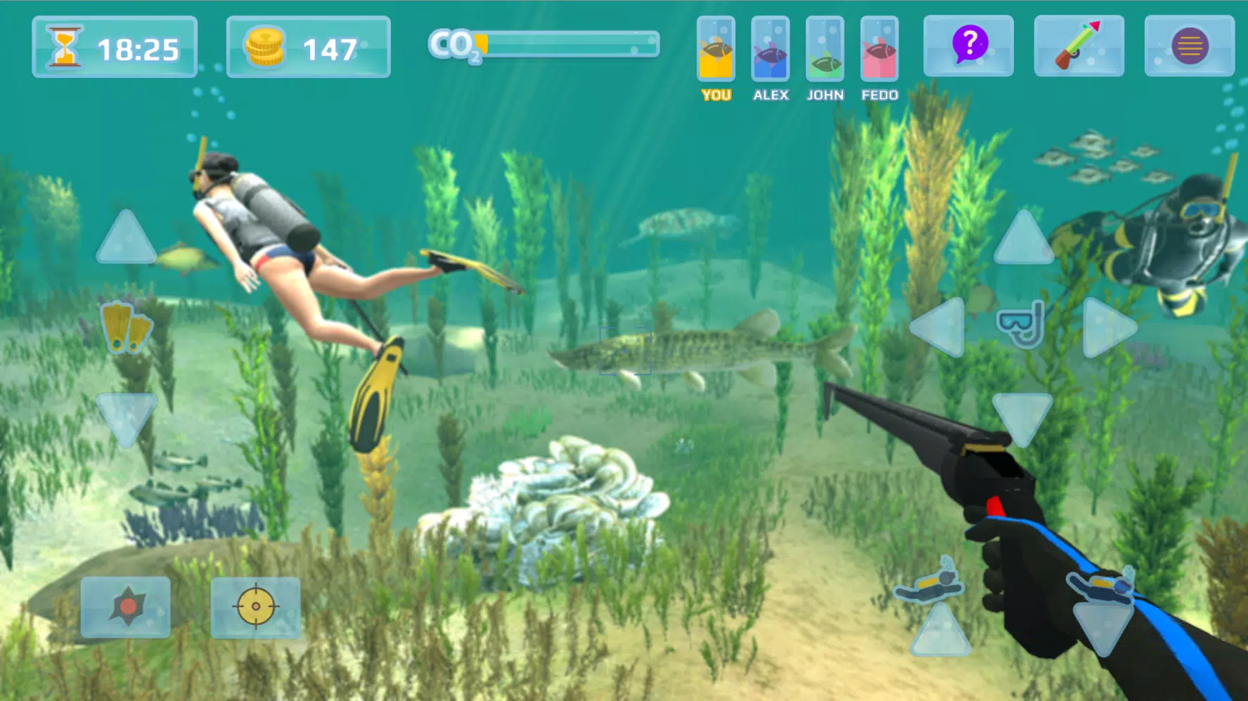 Hunter underwater spearfishing Zrzut ekranu 0
