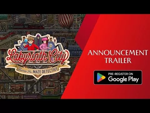 Labyrinth City gameplay screenshot showing crowded street scene