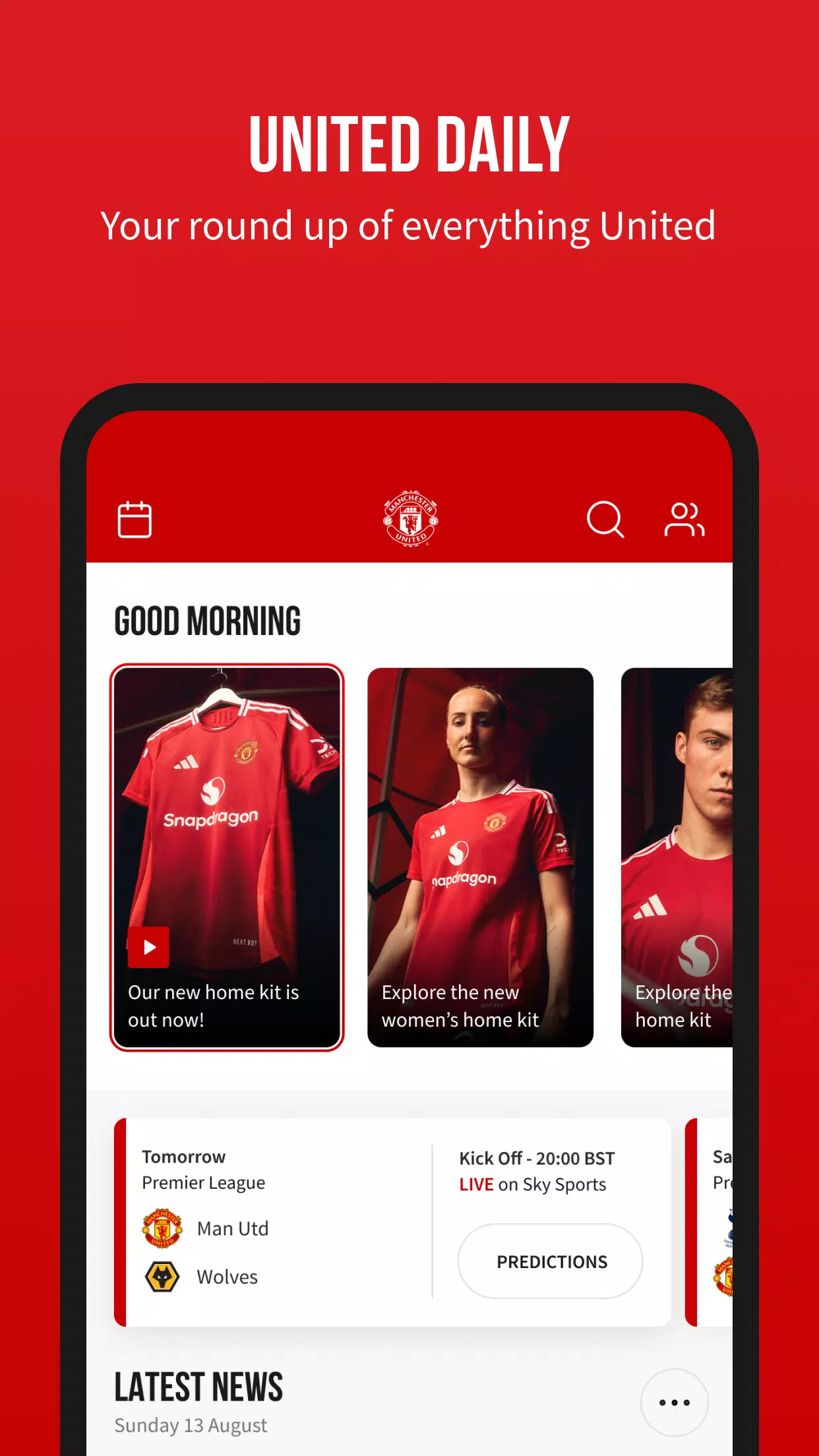 Manchester United Official App Скриншот 2