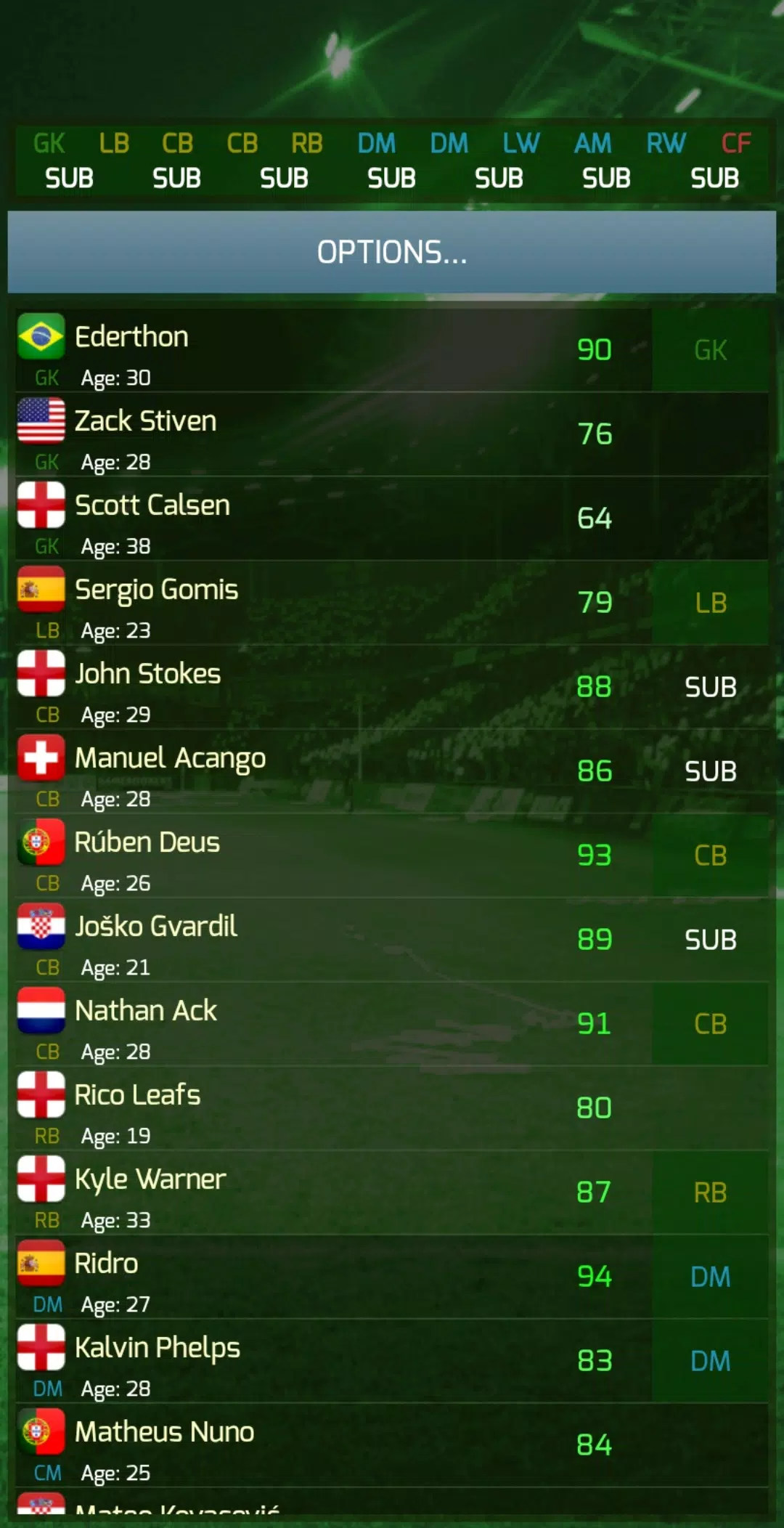 True Football 3 Скриншот 2