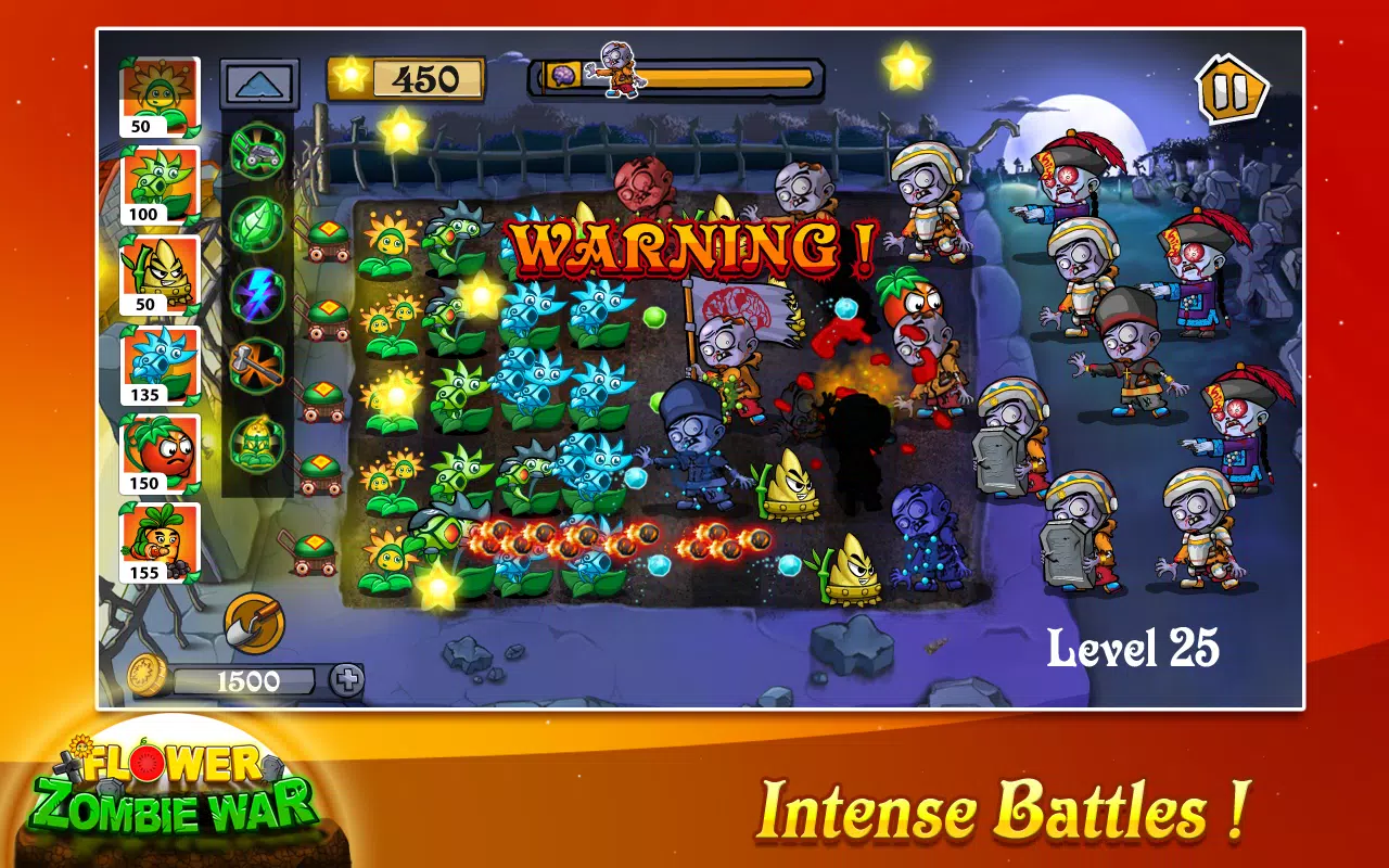 Flower Zombie War 스크린샷 2