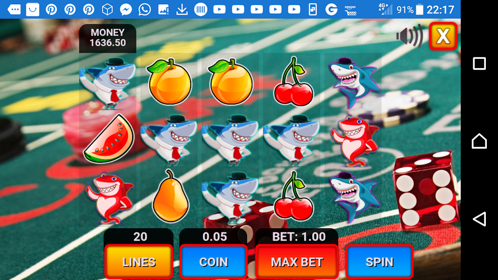 shark fruit casino slots machines ภาพหน้าจอ 2