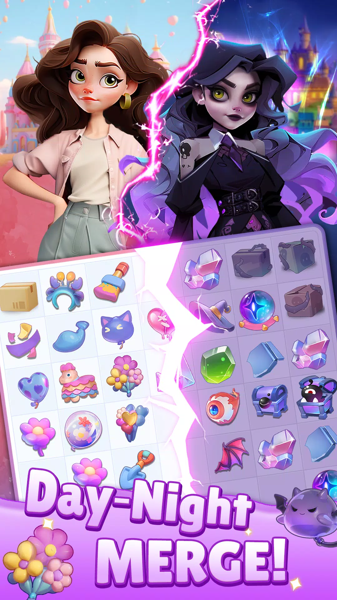 Magic Funfair：Day&Night Merge Captura de tela 1