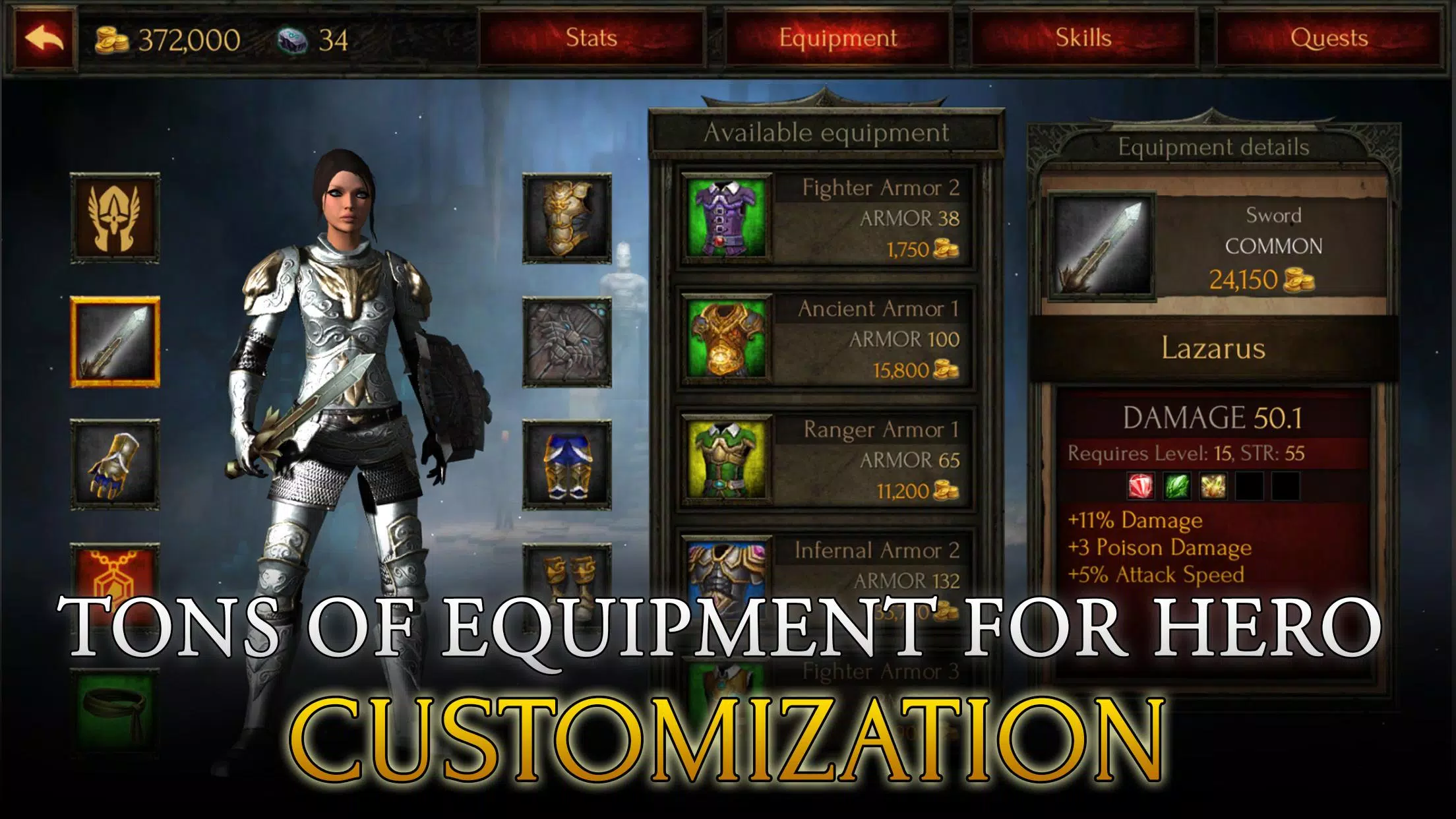 Arcane Quest Legends Offline 螢幕截圖 3