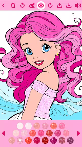 Princess Coloring Book offline 螢幕截圖 0