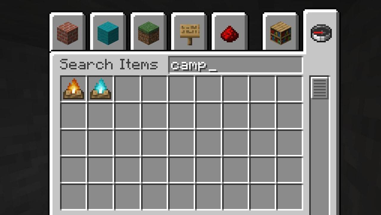 Minecraftのキャンプファイヤー