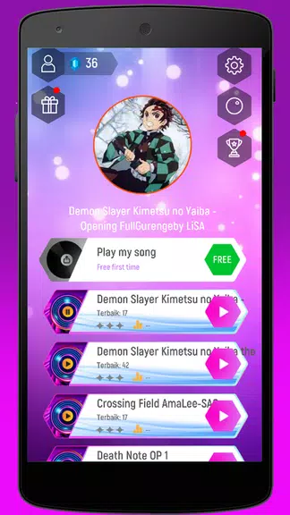 Kimetsu Demon Slayer Tiles Hop应用截图第0张