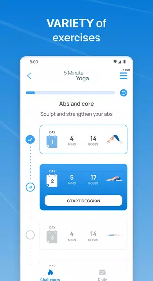 5 Minute Yoga Tangkapan skrin 3