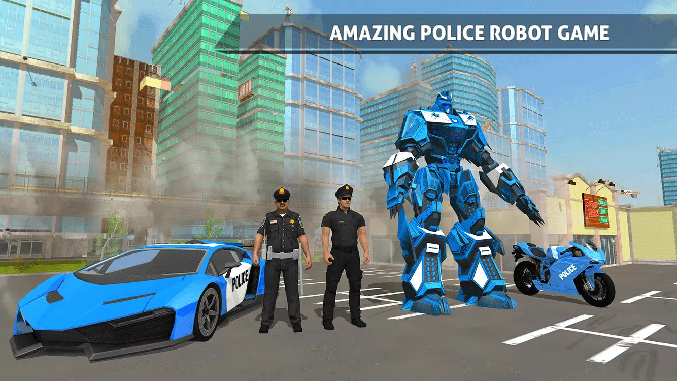 警車機器人運輸車 螢幕截圖 2
