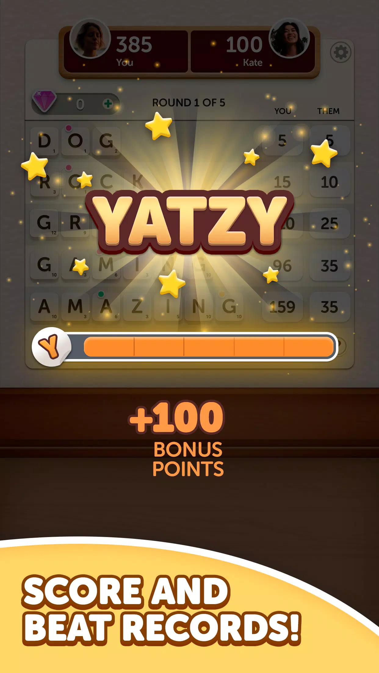 Word Yatzy - Fun Word Puzzler 螢幕截圖 2