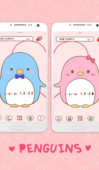 Couple Wallpaper: Penguins ภาพหน้าจอ 0