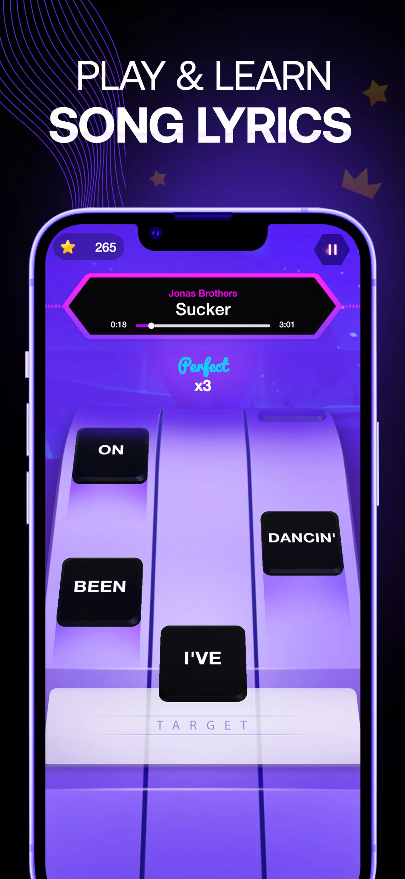 Lyrics Star・Song Lyrics Tiles Captura de pantalla 0