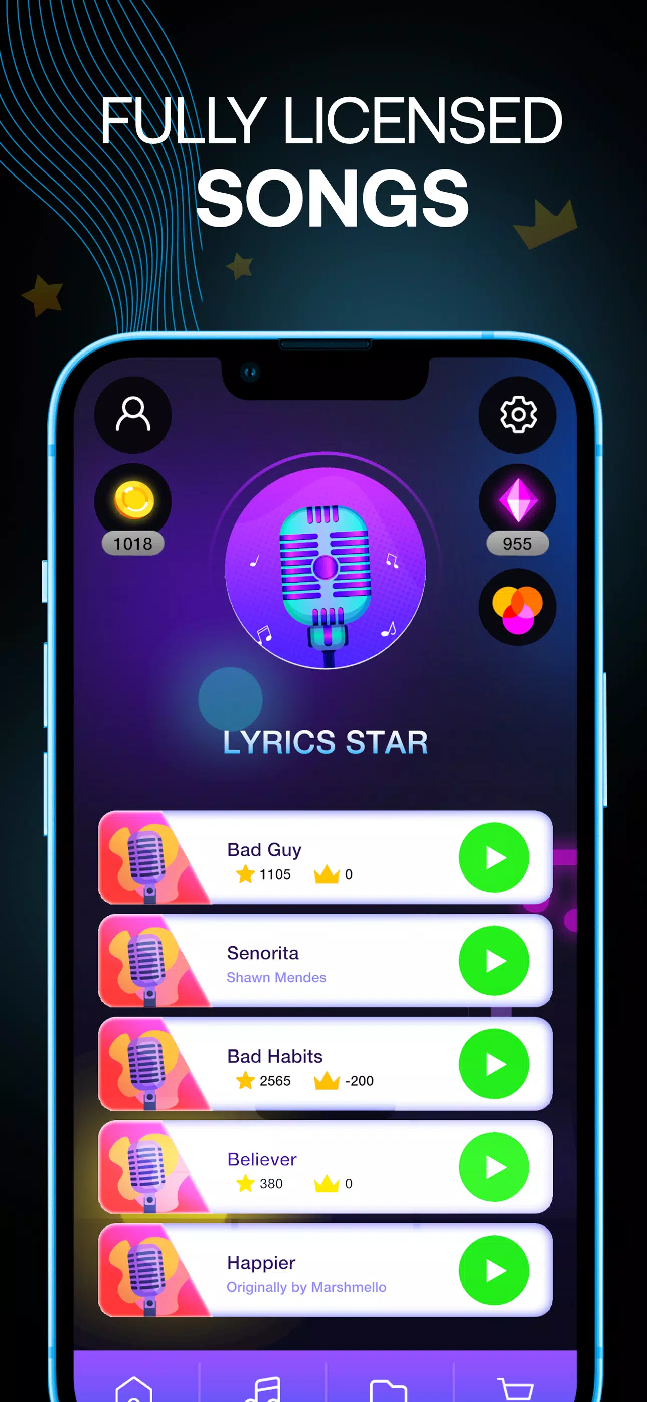 Lyrics Star・Song Lyrics Tiles Captura de pantalla 3