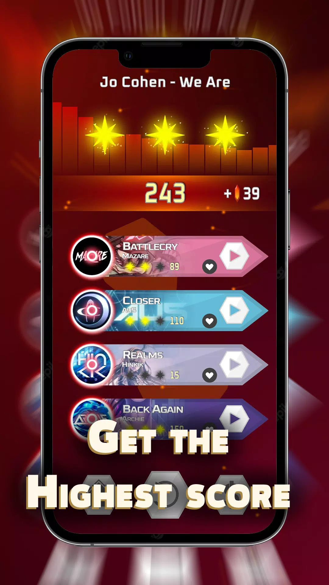 Dash'n'Beat - EDM Rhythm game Captura de pantalla 3