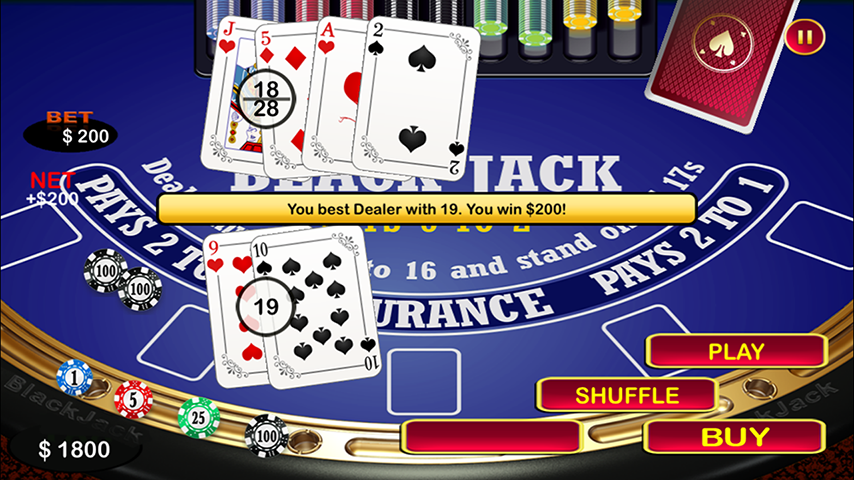 Blackjack 21 Black Jack Table Captura de tela 1