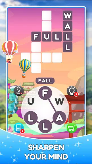Word Travels Crossword Puzzle Ekran Görüntüsü 1