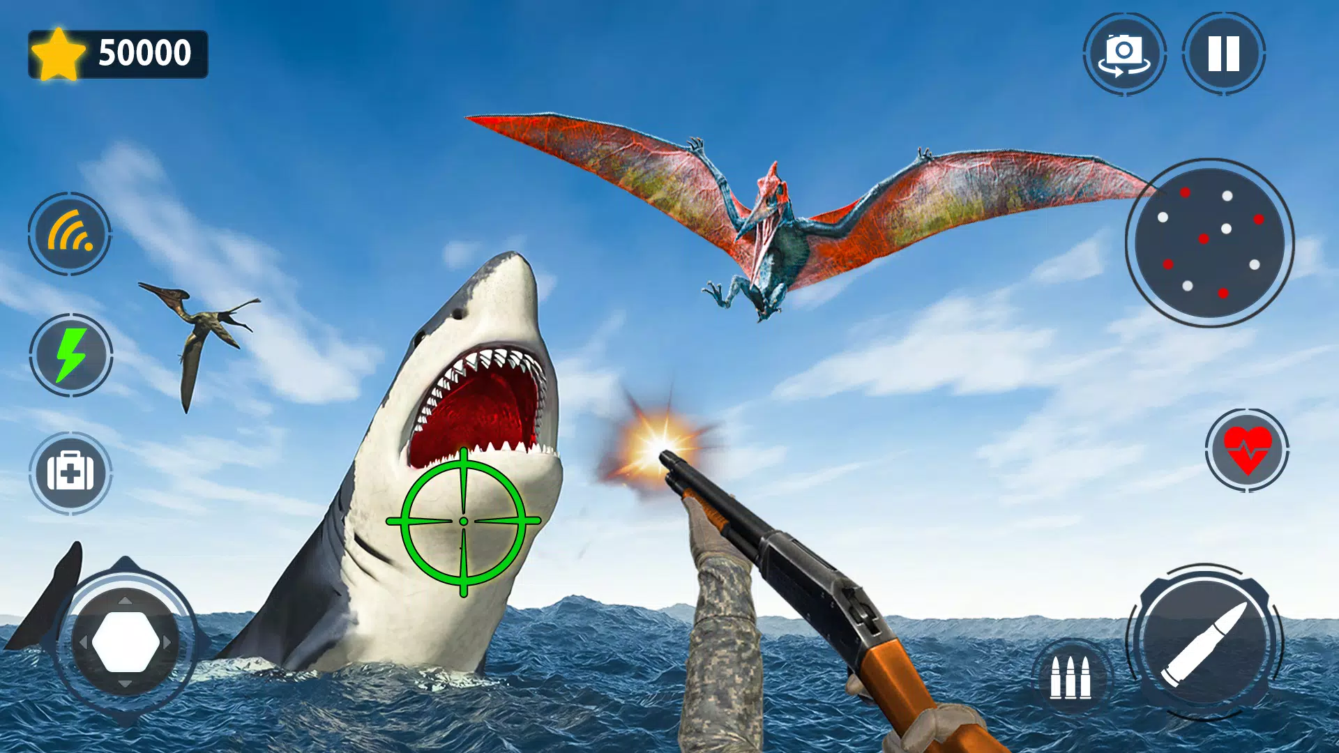Shark Games & Fish Hunting Captura de pantalla 3