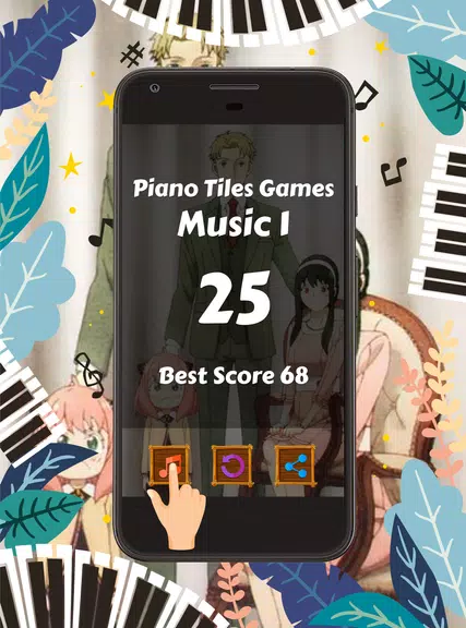 Piano Tiles Anime Spy X Family স্ক্রিনশট 2