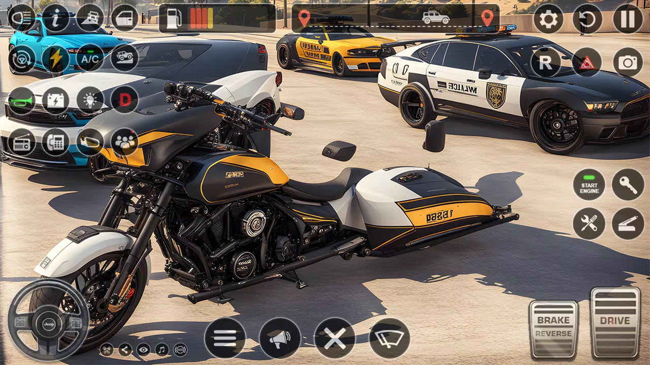 Luxury Police Car Parking Game Capture d'écran 2