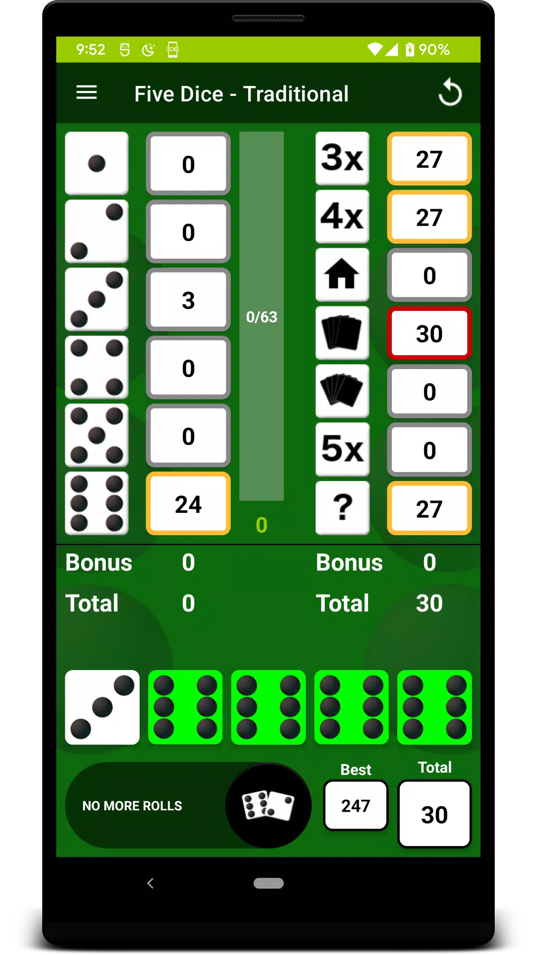 Five Dice应用截图第0张
