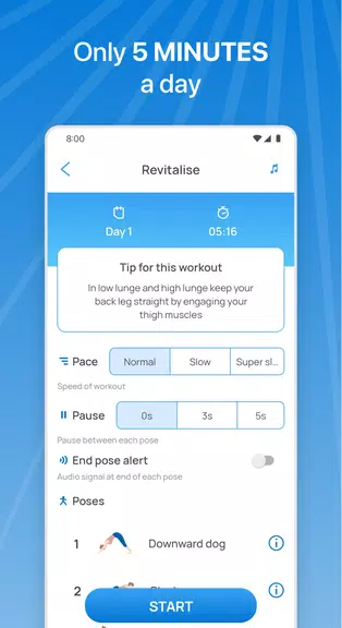 5 Minute Yoga Tangkapan skrin 1