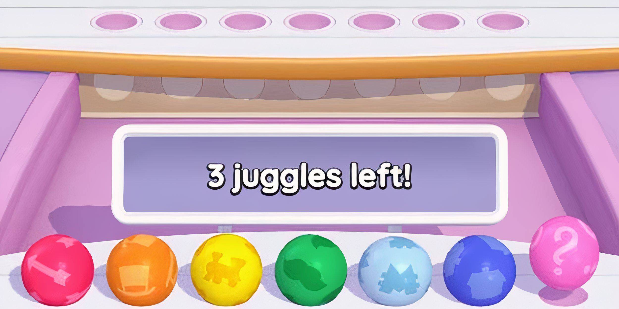 Peg-E closing his juggling stand in Monopoly GO