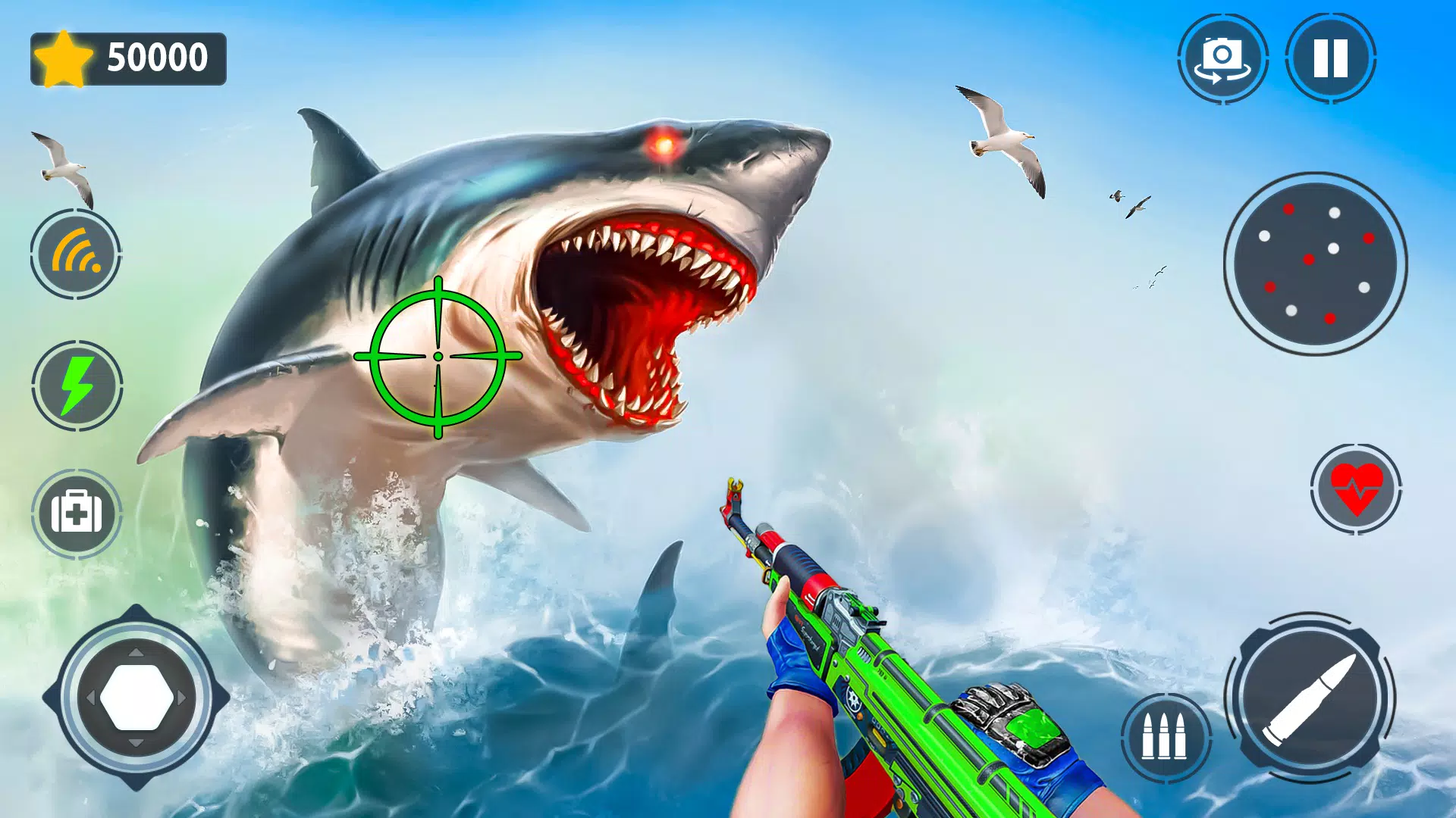 Shark Games & Fish Hunting Captura de pantalla 0