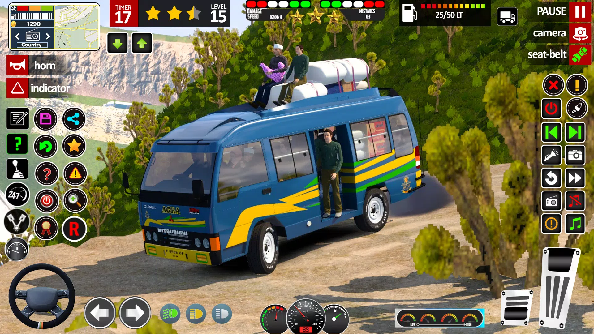Real Mini Coach: Bus Game 3D ဖန်သားပြင်ဓာတ်ပုံ 3