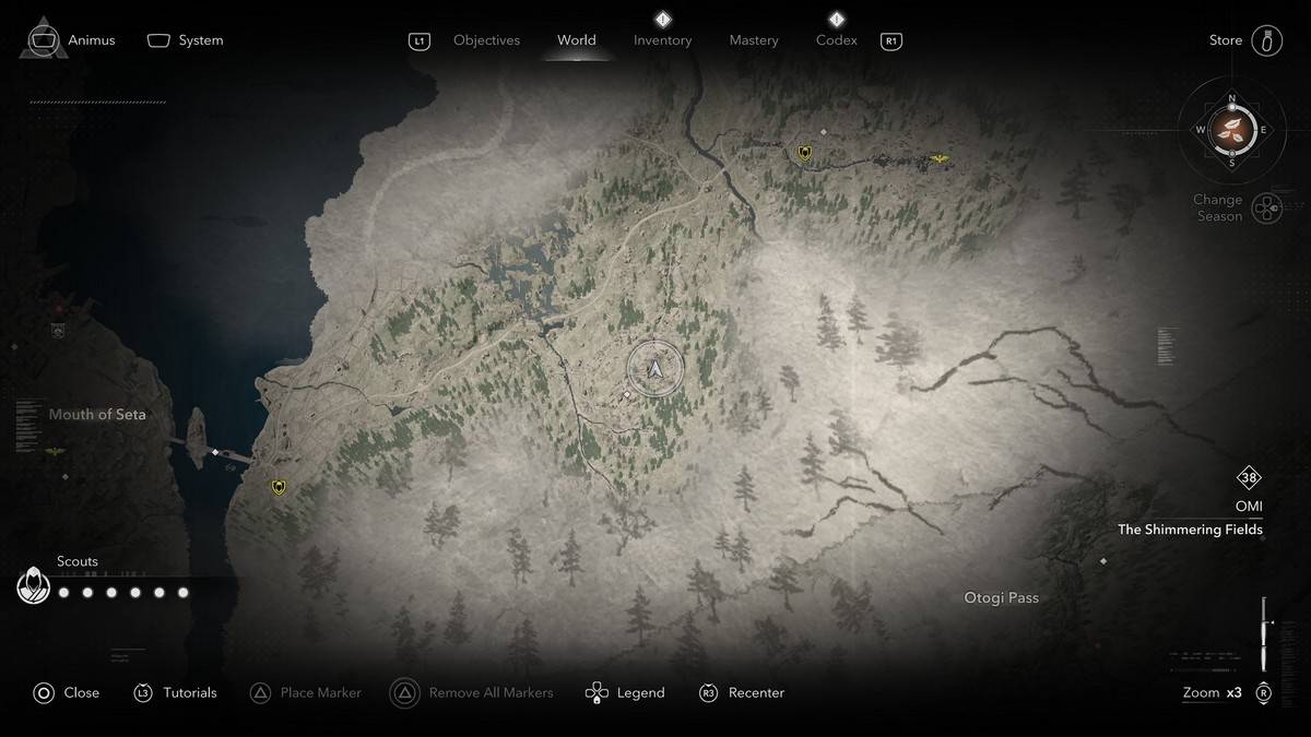 Легендарное местоположение Sumi-E в Assassin's Creed Shadows.