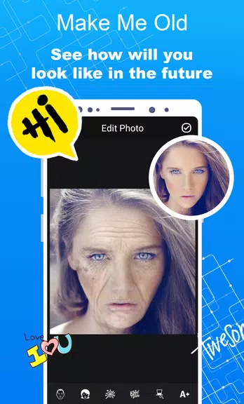 Make Me Old - Aged Face Maker 螢幕截圖 0