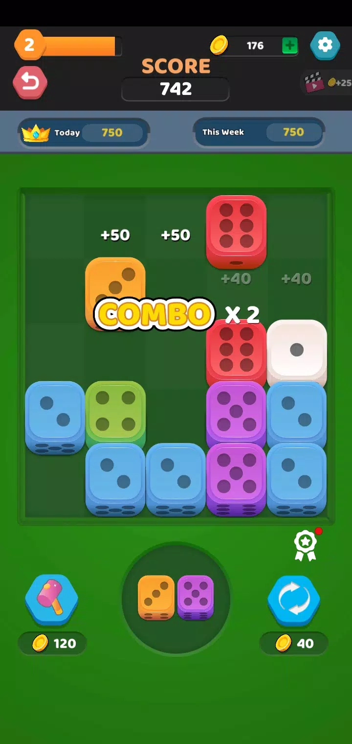 Merge Puzzle Games: Number Up Ảnh chụp màn hình 2