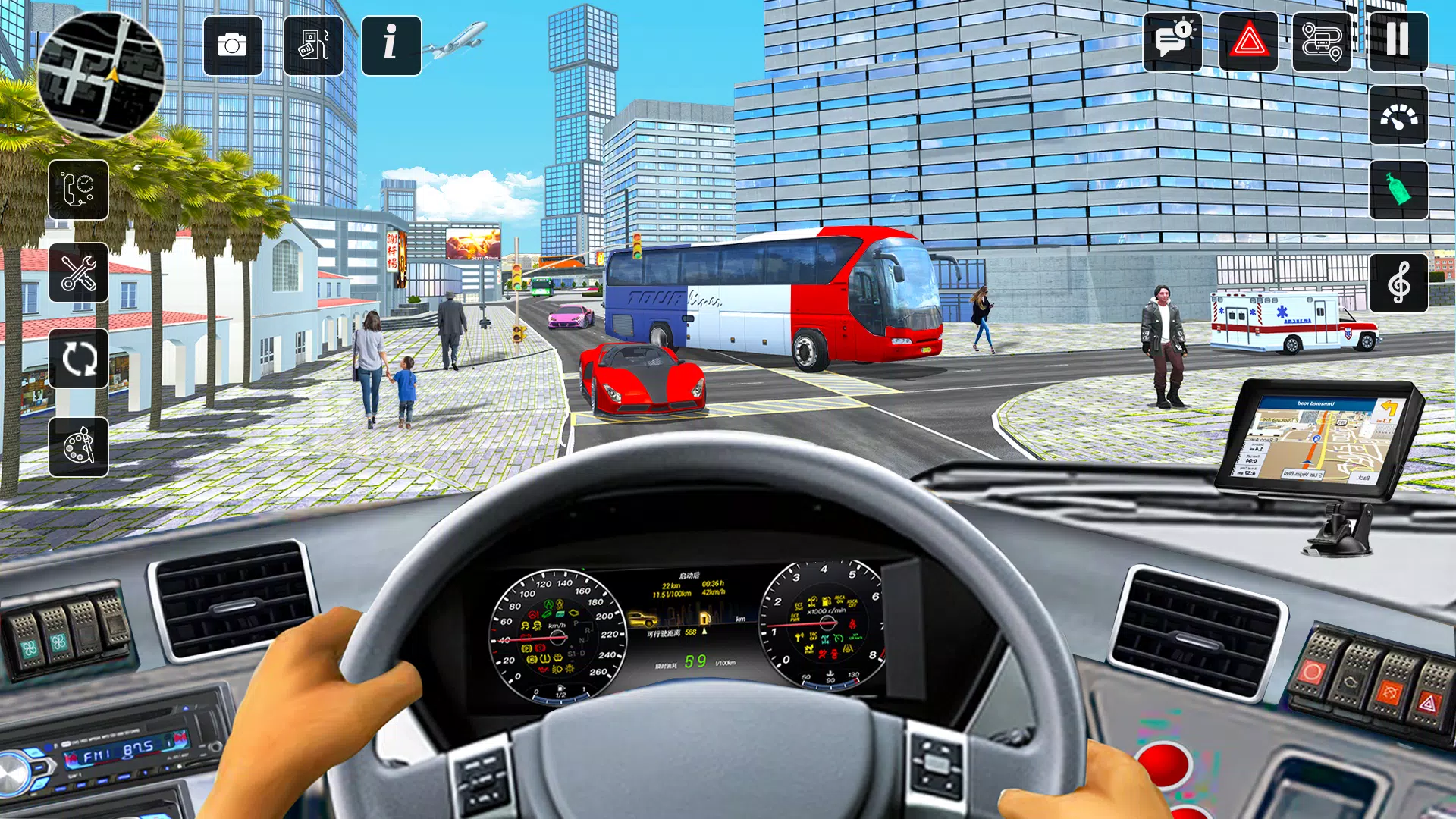 Coach Bus Games Bus Simulator 螢幕截圖 1