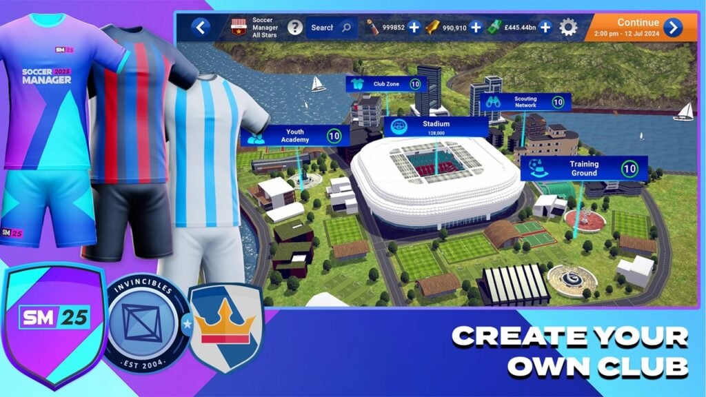 Soccer Manager 2025 lance sur Android, avec plus de 90 ligues