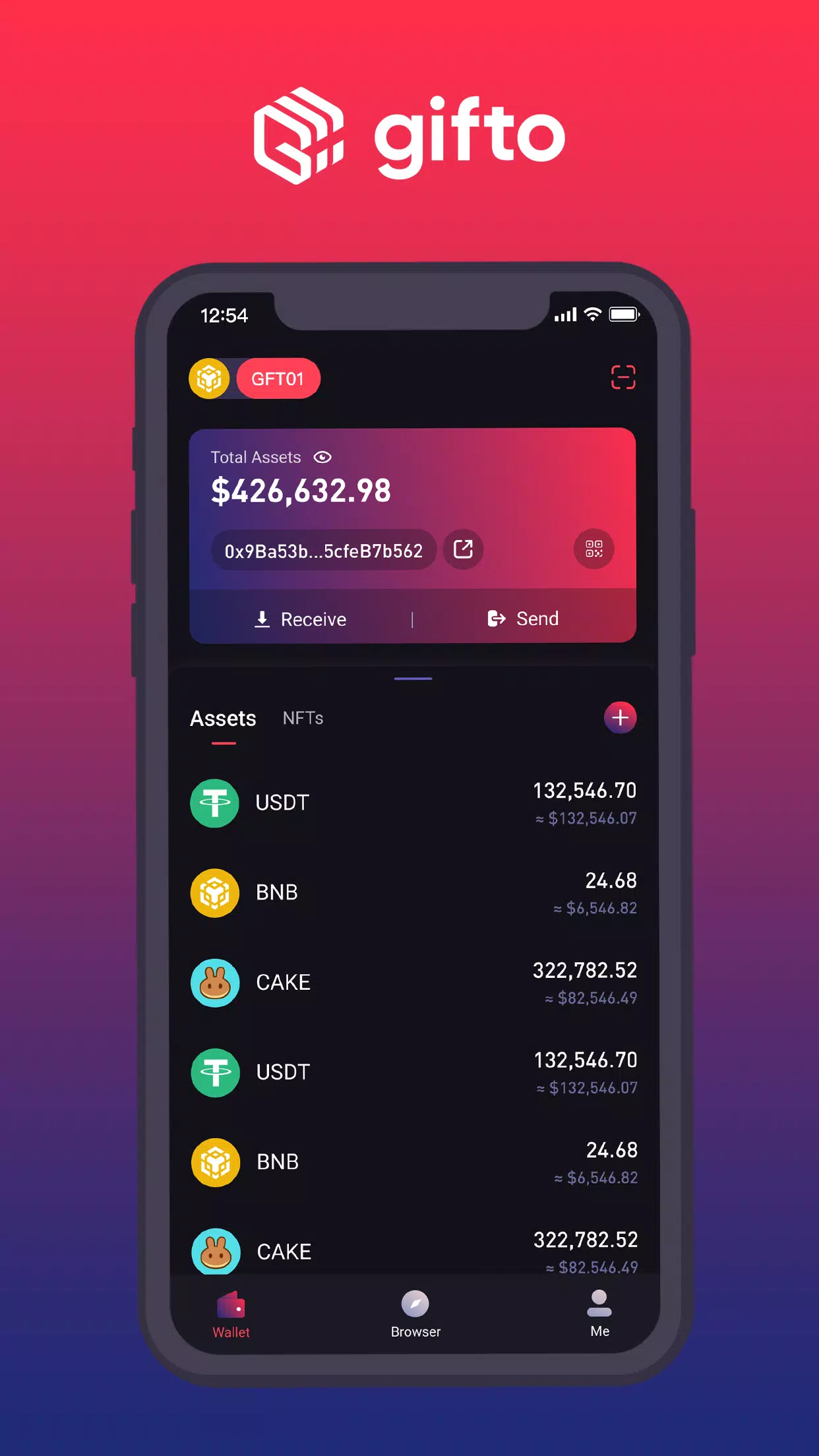 GFT Wallet 스크린샷 1
